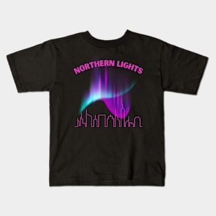 Northern Lights - New York City Kids T-Shirt